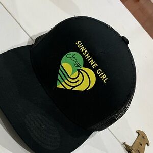 Sunshine Girl Black Trucker Hat